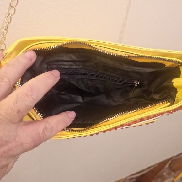 Lemon Slice Purse With Beads Clutch Crossbody Mad Style Very Cute - Picture 5 of 5